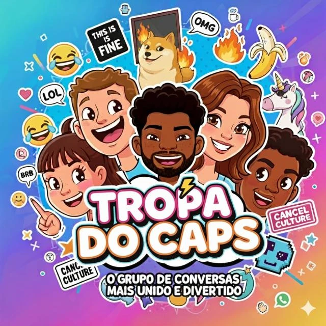 Imagem do Grupo de Whatsapp T̴R̴O̴P̴A̴ ̴D̴O̴ ̴C̴A̴P̴S̴ 🥴❤️